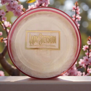 Lady Stetson Vintage Body Dusting Powder Coty Talc Sealed Puff Vanity Collector